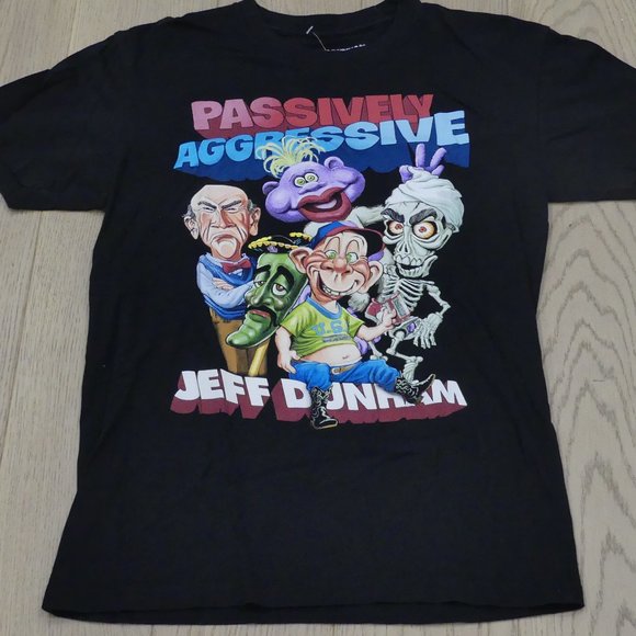 Jeff Dunham Passively Aggressive Black Small T-Shirt - Picture 1 of 4